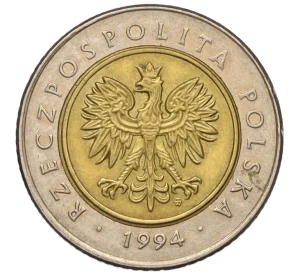 5 злотых 1994 года Польша
