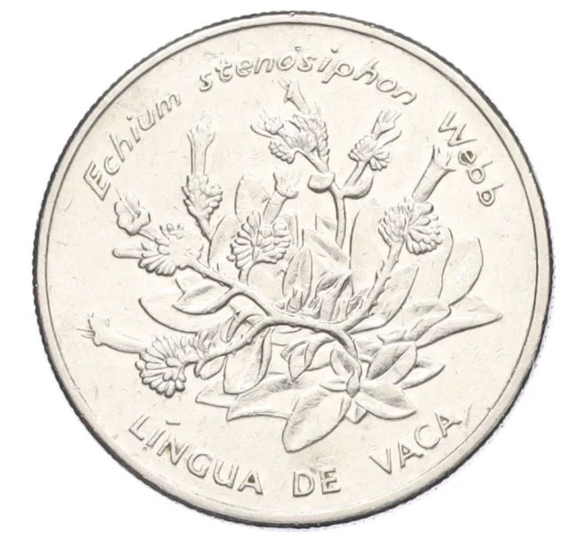 Монета 10 эскудо 1994 года Кабо-Верде «Растения — Синяк (echium stenosiphon)» (Артикул K12-14852)