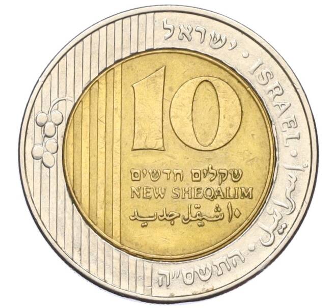 Монета 10 новых шекелей 2005 года (JE 5765) Израиль (Артикул T11-07688)