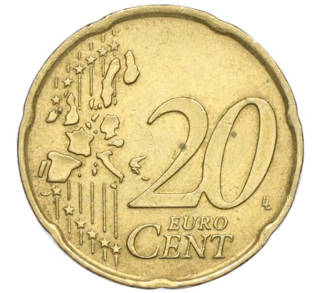 Монета 20 евроцентов 2002 года Италия (Артикул: T11-07703) — Фото №2