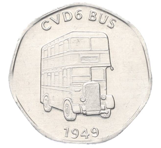 Транспортный жетон 20 пенсов Великобритания «Автобус CVD6 1949 года выпуска» (Артикул K12-14884)