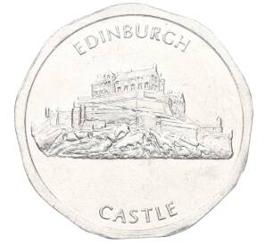 Транспортный жетон 50 пенсов Великобритания «Эдинбургский замок»