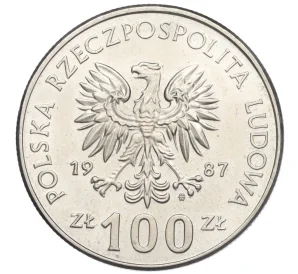 100 злотых 1987 года Польша «Польские правители — Король Казимир III Великий»