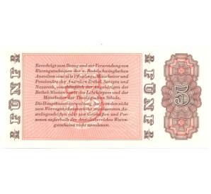 5 марок 1958 года Германия — Фото №2