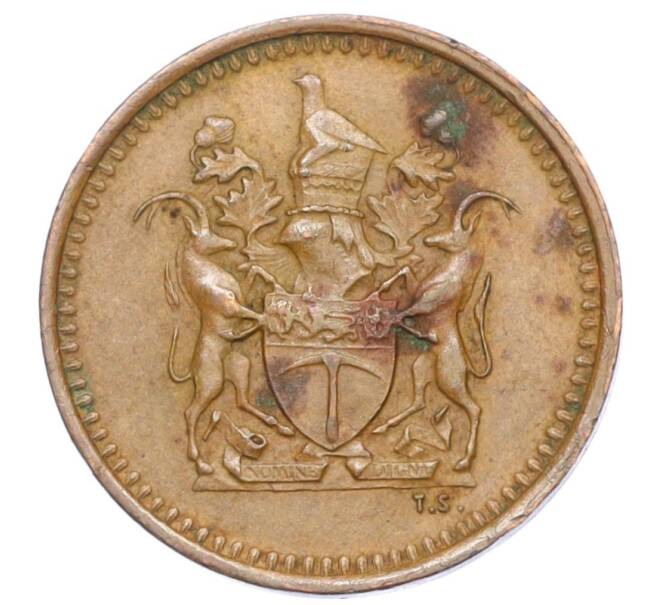 Монета 1/2 цента 1970 года Родезия (Артикул K12-15147)