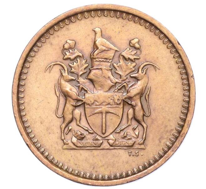 Монета 1 цент 1974 года Родезия (Артикул K12-15161)
