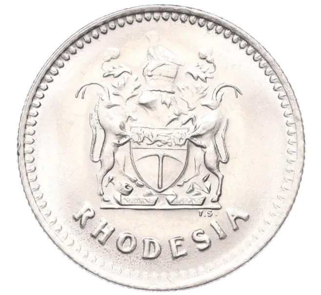 Монета 10 центов 1975 года Родезия (Артикул K12-15185)