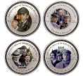 Набор из 4 монет 2 доллара 2007 года Острова Кука «Шерлок Холмс» (Артикул K12-15451)