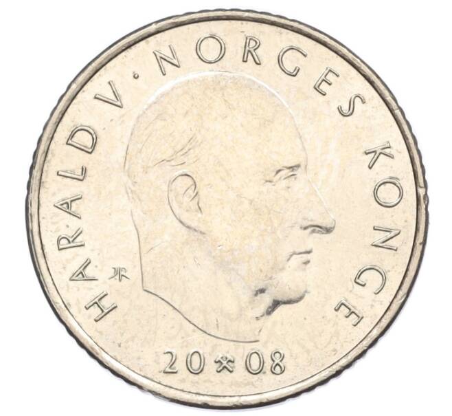 Монета 10 крон 2008 года Норвегия «200 лет со дня рождения Генрика Вергеланна» (Артикул T11-07811)
