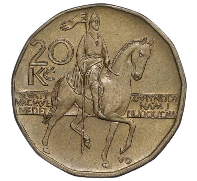 Монета 20 крон 2002 года Чехия (Артикул K12-15453)