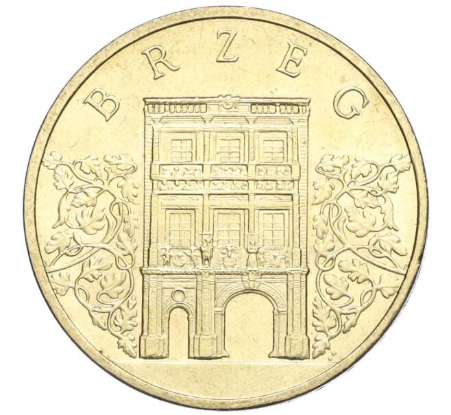 Монета 2 злотых 2007 года Польша «Древние города Польши — Бжег» (Артикул K12-15461)