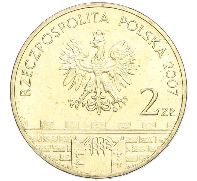 Монета 2 злотых 2007 года Польша «Древние города Польши — Бжег» (Артикул K12-15462)