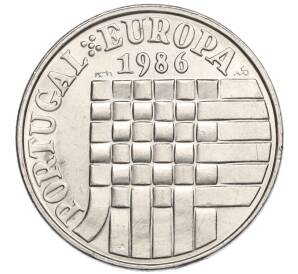 25 эскудо 1986 года Португалия «Вступление в зону свободной торговли Европы»