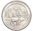 Монета 1/4 доллара (25 центов) 2011 года P США «Национальные парки — №8 Национальный парк Олимпик» (Артикул K12-15484)