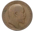 Монета 1 пенни 1908 года Великобритания (Артикул T11-07753)