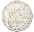 Монета 20 центов 2005 года Австралия «60 лет со дня окончания Второй Мировой войны» (Артикул K12-15689)