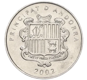 1 сентим 2002 года Андорра «Пиренейская серна»