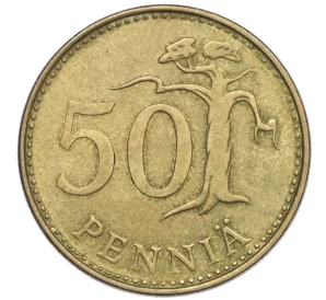 50 пенни 1981 года Финляндия