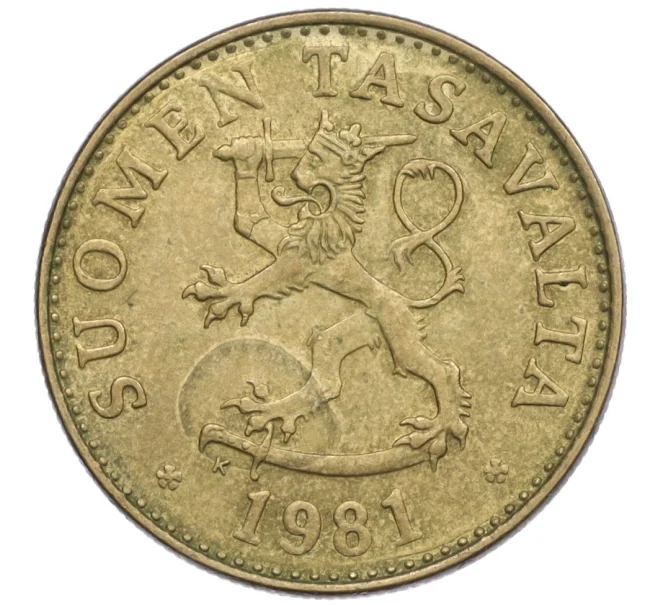 Монета 50 пенни 1981 года Финляндия (Артикул K12-15724)
