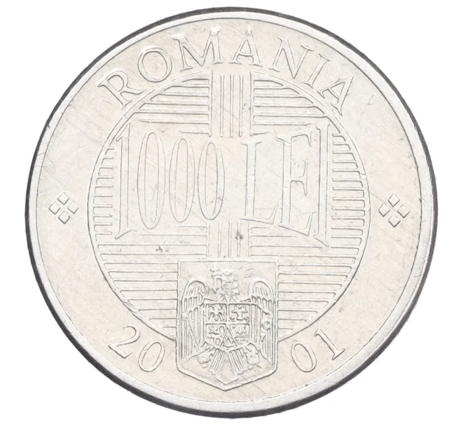 Монета 1000 лей 2001 года Румыния (Артикул K12-15745)