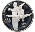 Монета 1 доллар 1995 года Р США «XXVI летние Олимпийские Игры 1996 в Атланте — Гимнастика» (Артикул K27-85641)