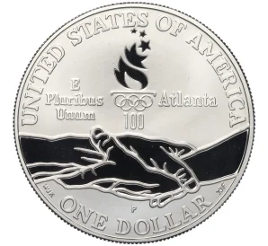 1 доллар 1995 года P США «X летние Паралимпийские Игры 1996 в Атланте — Бег»