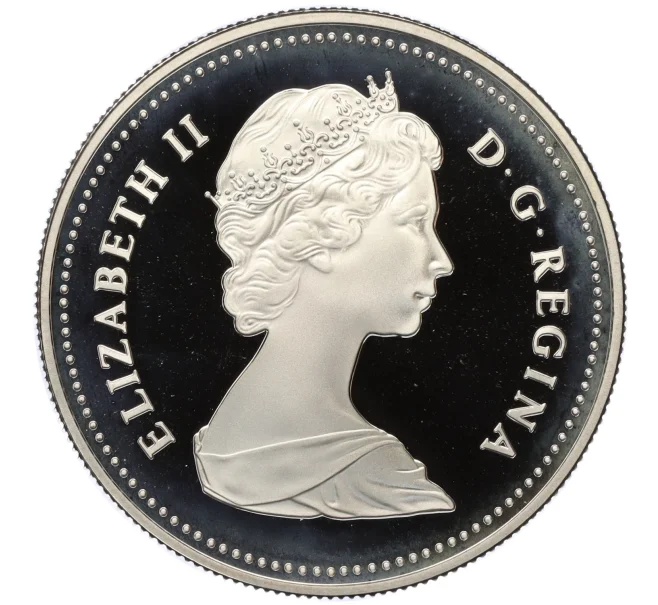 Монета 1 доллар 1981 года Канада «Трансконтинентальной железной дороге» (Артикул K27-85645)