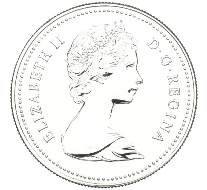 Монета 1 доллар 1980 года Канада «100 лет Арктическим территориям» (Артикул K27-85649)