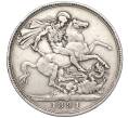 Монета 1 крона 1891 года Великобритания (Артикул K27-85653)