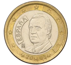 1 евро 2003 года Испания