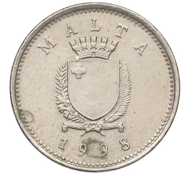 Монета 2 цента 1998 года Мальта (Артикул K12-15859)