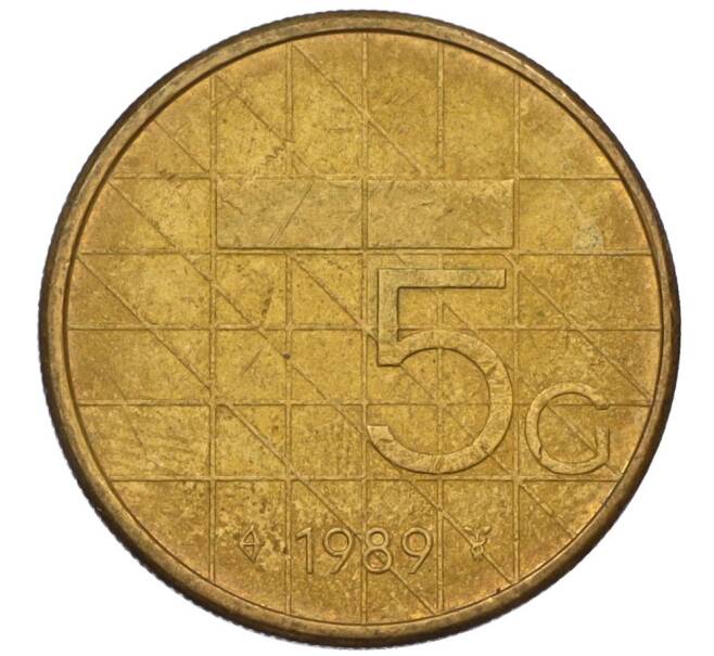 Монета 5 гульденов 1989 года Нидерланды (Артикул K12-15862)