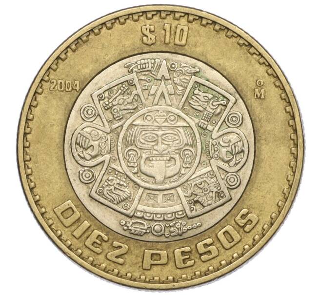 Монета 10 песо 2004 года Мексика (Артикул K12-15755)