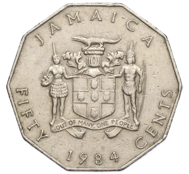 Монета 50 центов 1984 года Ямайка (Артикул K12-15769)