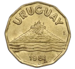 20 сентесимо 1981 года Уругвай