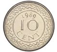 Монета 10 центов 1989 года Суринам (Артикул K12-15810)