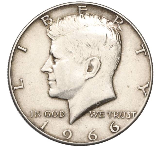 Монета 1/2 доллара (50 центов) 1966 года США (Артикул K12-16070)