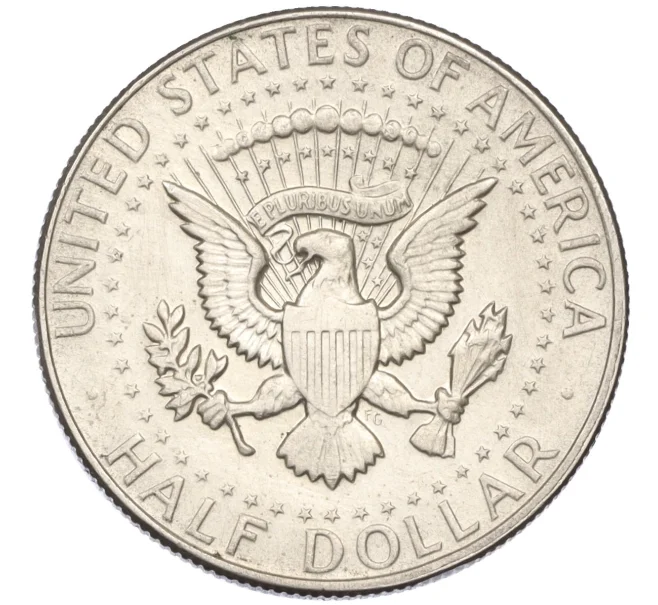 Монета 1/2 доллара (50 центов) 1968 года D США (Артикул K12-16071)