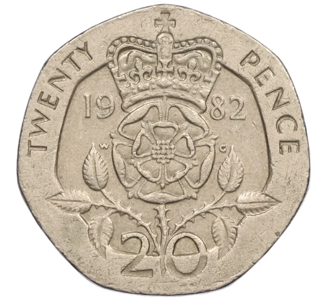 Монета 20 пенсов 1982 года Великобритания (Артикул K12-16082)