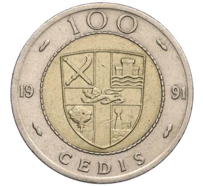 Монета 100 седи 1991 года Гана (Артикул K12-16111)