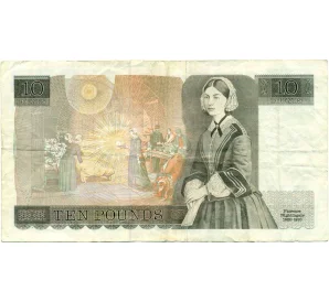 10 фунтов 1988 года Великобритания (Банк Англии)