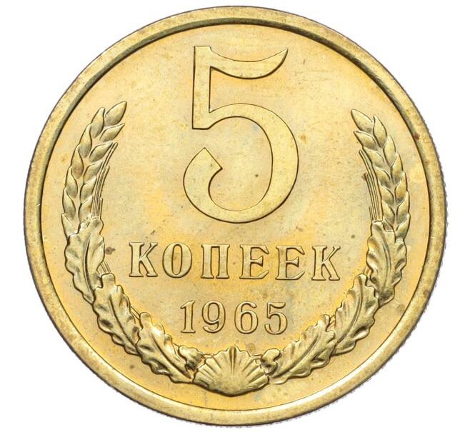 Монета 5 копеек 1965 года (Артикул: K12-16294) — Фото №1
