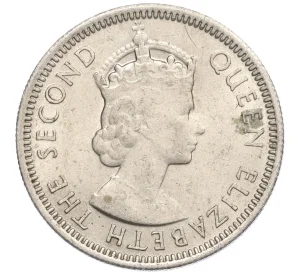 10 центов 1953 года Малайя и Британское Борнео