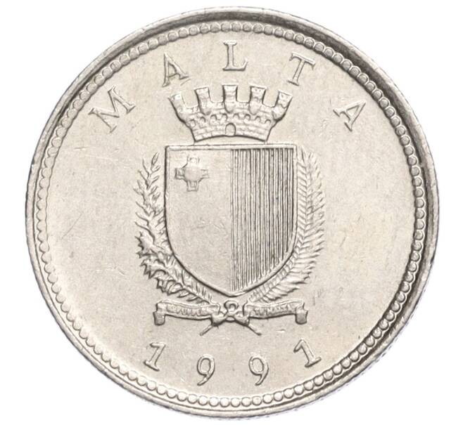 Монета 2 цента 1991 года Мальта (Артикул K12-16640)