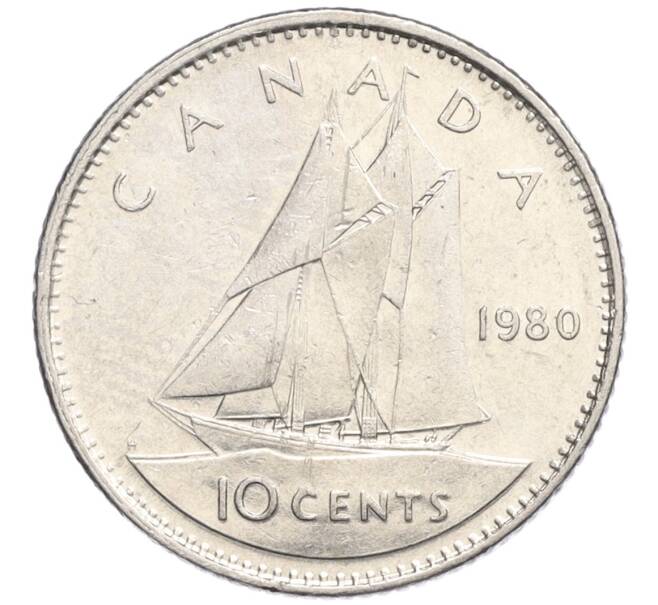 Монета 10 центов 1980 года Канада (Артикул K12-16646)