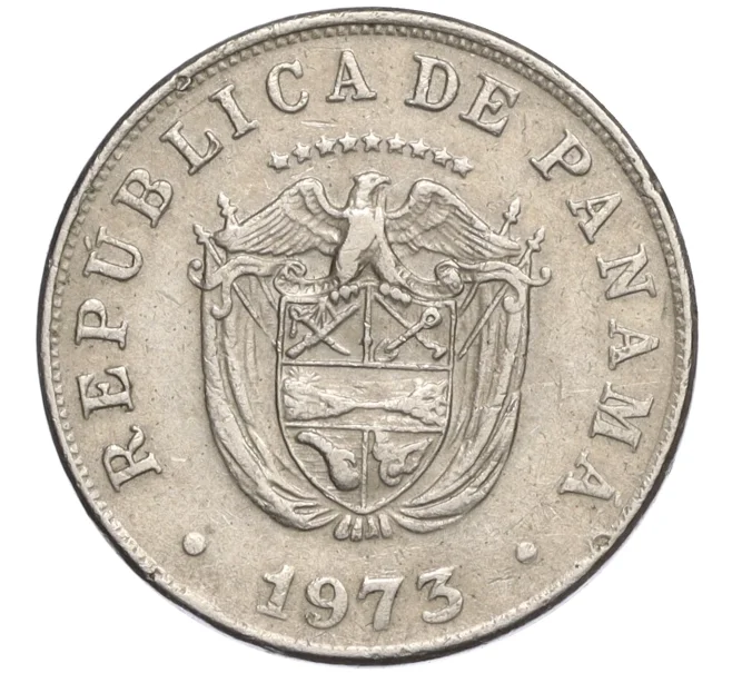 Монета 5 бальбоа 1973 года Панама (Артикул K12-16653)