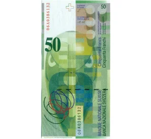 50 франков 2006 года Швейцария