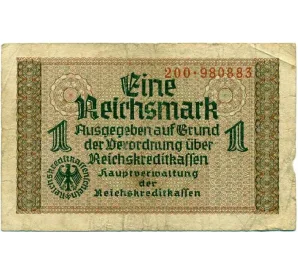 1 рейхсмарка 1940 года Германия (Для оккупированных территорий)