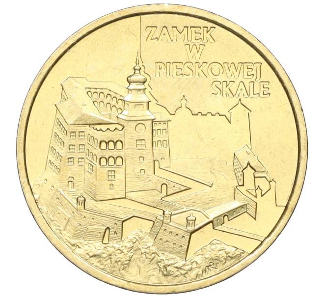 Монета 2 злотых 1997 года Польша «Замки и дворцы Польши — Замок Песковая Скала» (Артикул K12-16337)