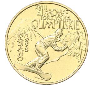 2 злотых 1998 года Польша «XVIII зимние Олимпийские Игры 1998 в Нагано»